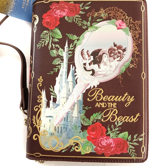 Disney Beauty and the Beast Book Danielle Nicole Crossbody Shoulder Bag - Picture 8 of 8